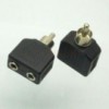 Adapter 2x3,5mm mono utičnica/Cinc utikač - UTA-16