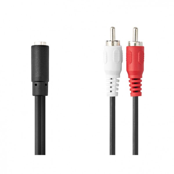 Adapter 3,5 ženski stereo/2xRCA muški  0,2m - UTA-17