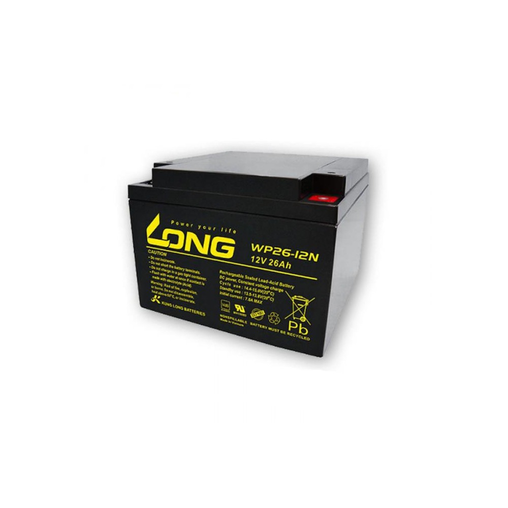 Akumulator 12V ,26Ah LONG 166x175x125 - AK12-26