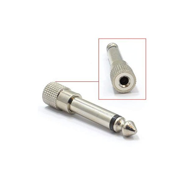Adapter 6.3mm utikač mono/3.5m utičnica stereo, metal - UTA-18M