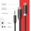 Adapter 3,5 - 2xčinč ženski 0,25m - UTA-22P