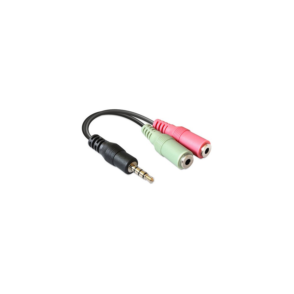 Adapter 3,5mm 4-pol.M - 2X3.5mm st. F  0,3m - UTA-23