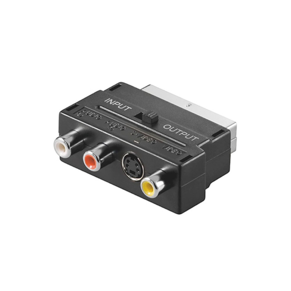 Adapter SCART/3XČinč+SVHS+prek. - UTASK/CI