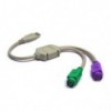 Adapter USB 2.0 na 2x PS/2 - UTAUSB/2XPS2