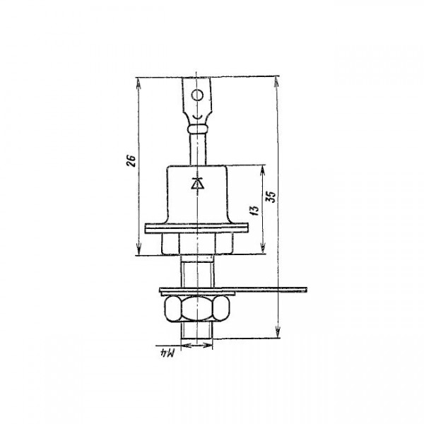 Z-Dioda  12V 8W  DO4 Anoda  D815D - DIOZX12