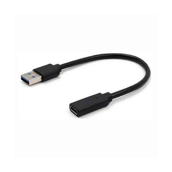 Adapter USB3.1 AM -Typ C female , kabl 10cm - UTAUSB3-12K