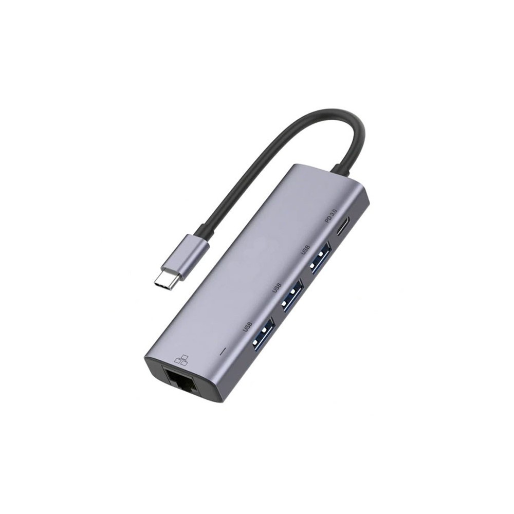 Adapter TIP C na 3xUSB3.0+TIP C+ RJ45 - UTAUSB3-16