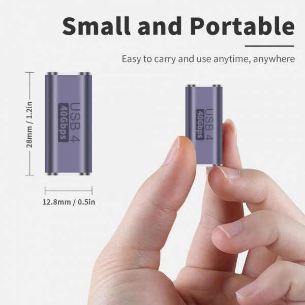 Adapter Tip C 40Gbps ženski F/F - UTAUSB3-19