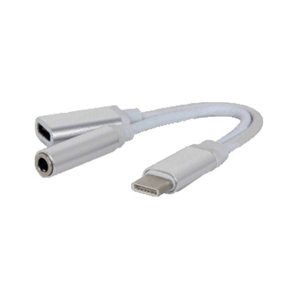 Adapter TIP C M na 3.5mm stereo Ž+ TIP C Ž - UTAUSB3-71