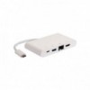 Adapter Tip C(M)  na HDMI +USB3.0+RJ45+tip C, beli - UTAUSB3-8
