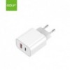 Univerzalni  brzi beli punjač PD+QC 20W - UTAUSB-AU13V