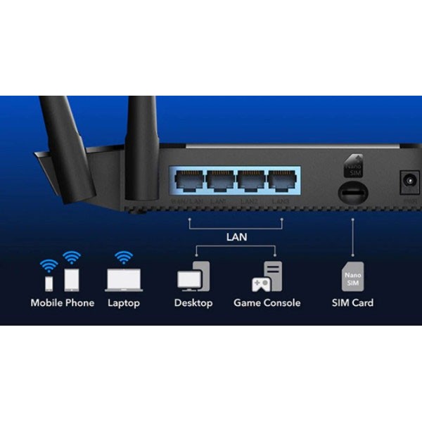 CUDY LT400_EU 4G LTE Wi-Fi Router CPE, 2.4Ghz, - SWI-LT400