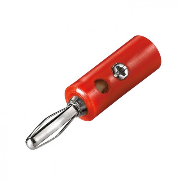 Banana 4mm crvena - UTB4M1CR