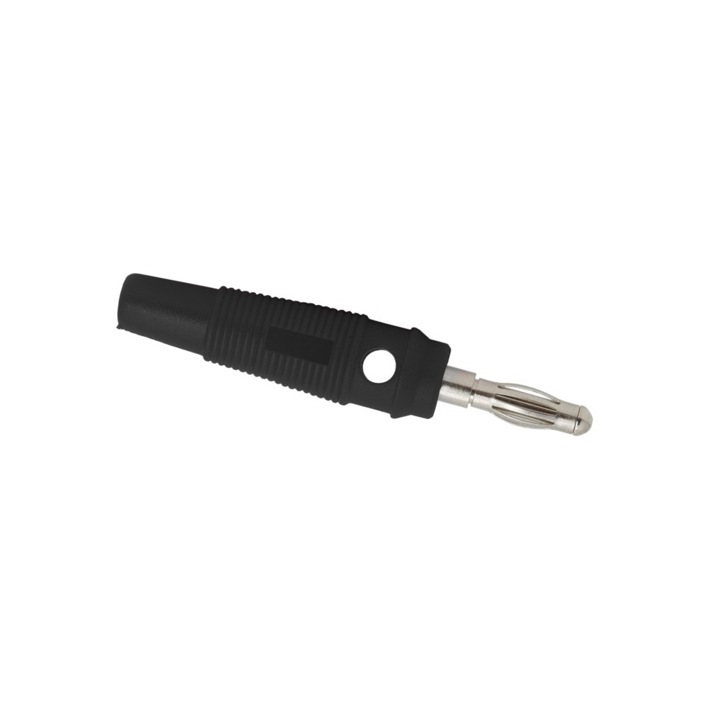 Banana  4 mm crna  , gumirana  2006BL - UTB4M2006BL