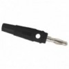 Banana  4 mm crna  , gumirana  2006BL - UTB4M2006BL