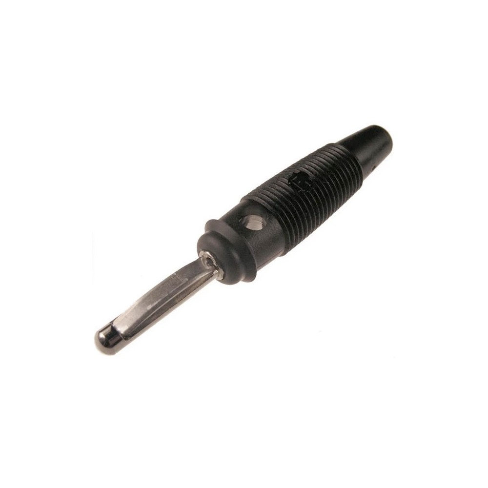 Banana 4mm Hirschmann VQ30 crna - UTB4M2CN