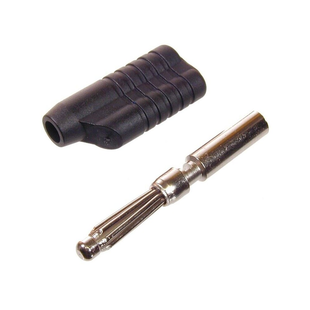 Banana 4mm, BS4 crna - UTB4M3CN
