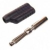 Banana 4mm, BS4 crna - UTB4M3CN