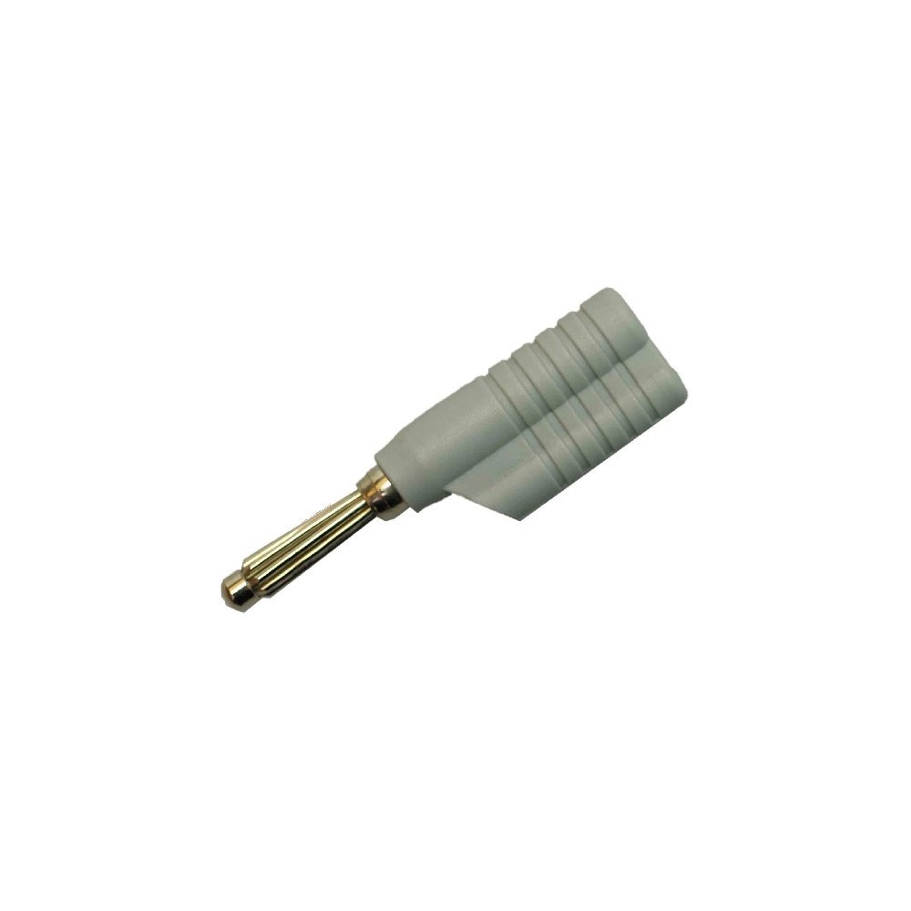 Banana 4mm, BS4 siva - UTB4M3SI