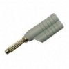 Banana 4mm, BS4 siva - UTB4M3SI