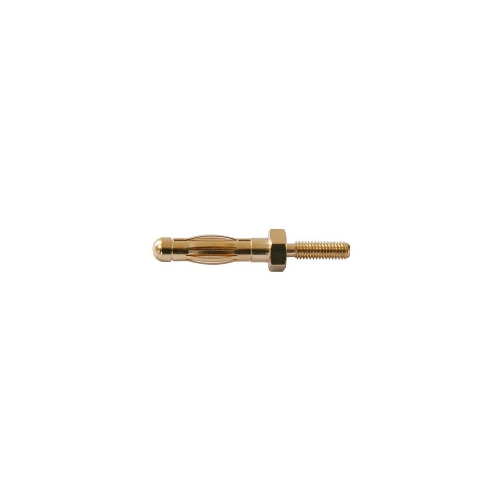 Utikač 4 mm, vijčani spoj, montaža Ø 4 mm, 22.1055 - UTB4M-50A