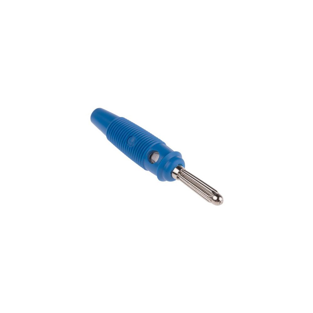 Banana 4mm Hirschmann Buela 20K plava - UTB4M5PL