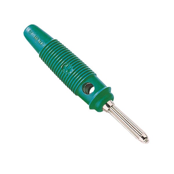 Utikač banana 4mm,BUELA 20K zelena - UTB4M5ZE