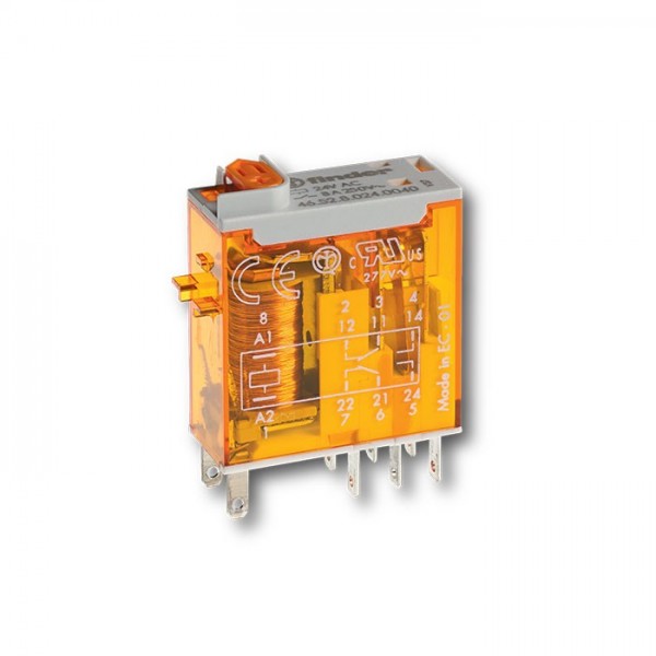 RELEJ FINDER 46.52.8.230 2xU 8A 230V AC - RELF46528230