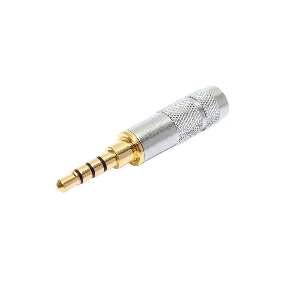 Utikač 3.5mm ST metalni zlatni 4-pol - UTBAN35SZ/4