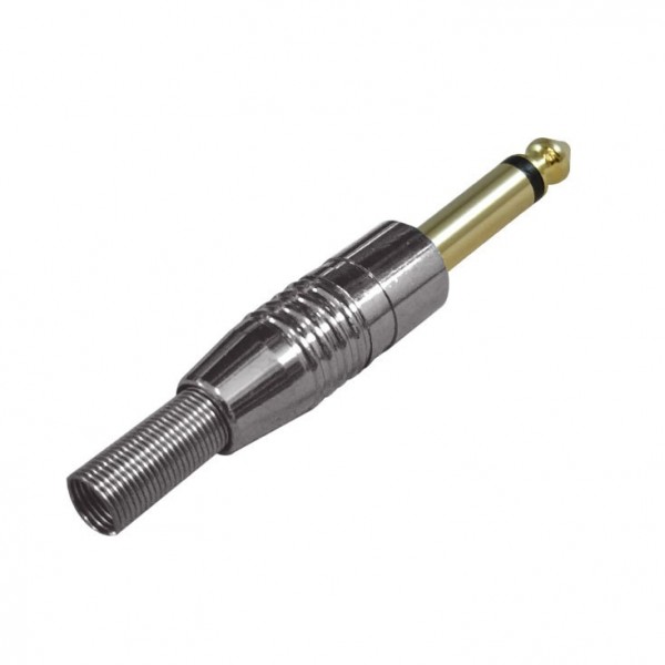 Utikač banana 6,3mm mono gold prof. - UTBAN63MG