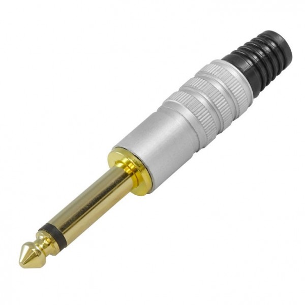 Utikač banana 6,3mm mono gold prof. - UTBAN63MG
