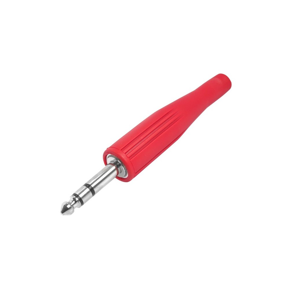 Utikač ban.6,3 stereo crveni prof. SK3PG - UTBAN63SP