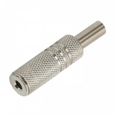 Utičnica 3,5 stereo kabl. metal.