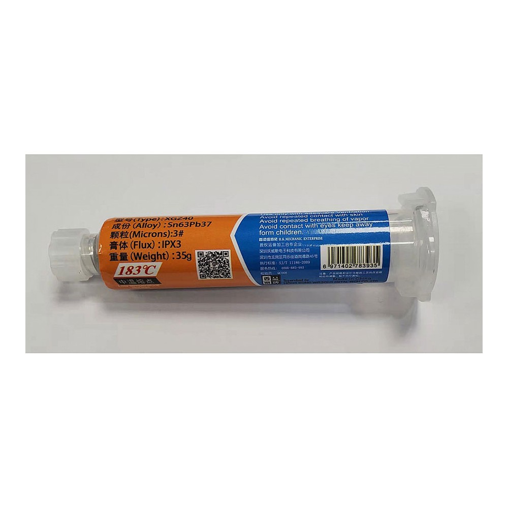 Tečni kalaj u špricu Sn63 Pb37, 35gr - EMTIXGZ40