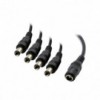 DC Adapter  1 utičnica / 4 utikač ,2.1x5.5mm 35cm - UTDCK-CABLE10