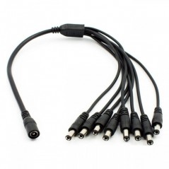 DC Adapter 1 utičnica/8 utikača 2.1x 5.5mm