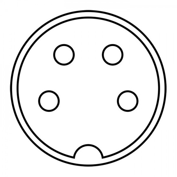 Utikač DIN 4p 216° - UTDIN04