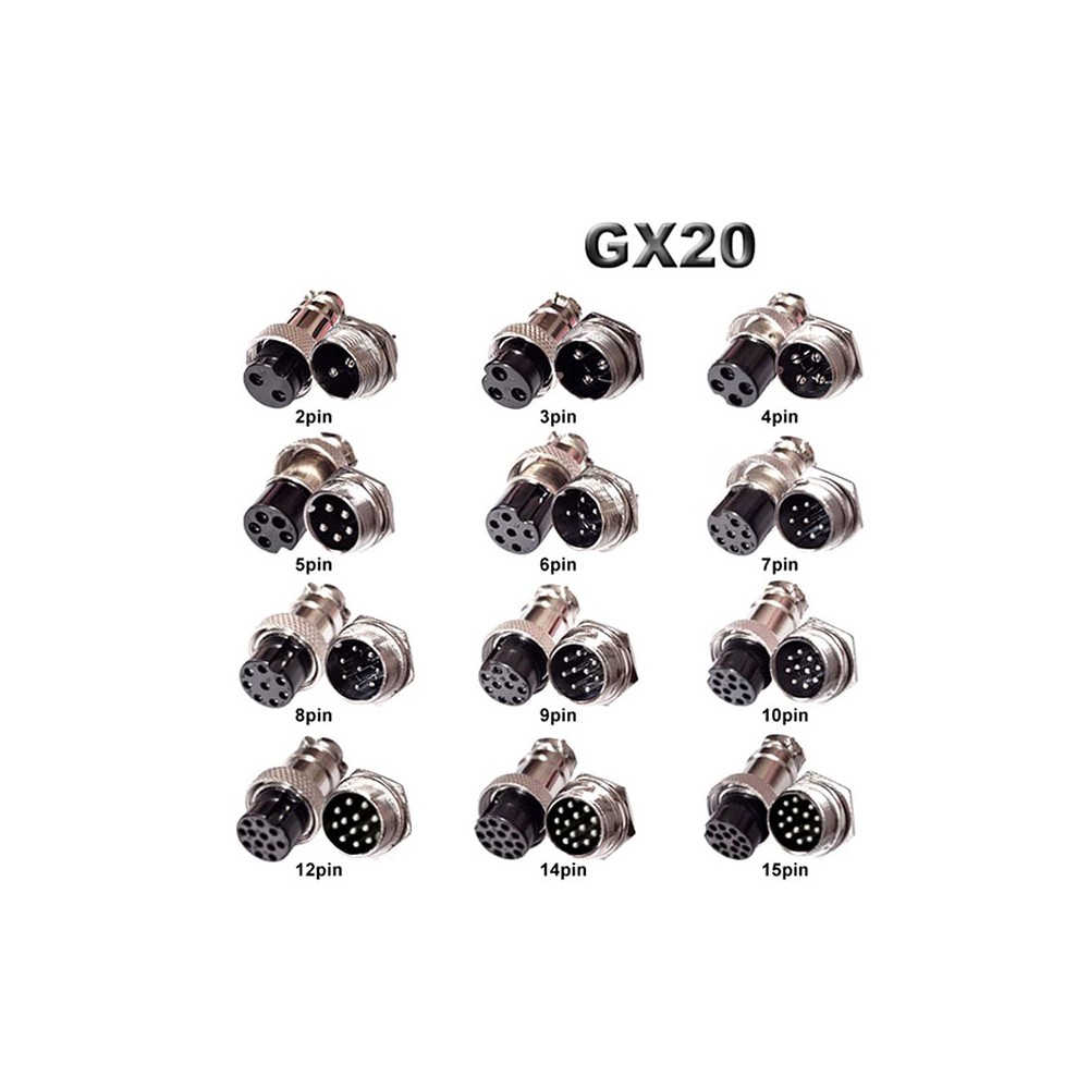 GX20   Šasijski muški 10P - UTGX20-10MS