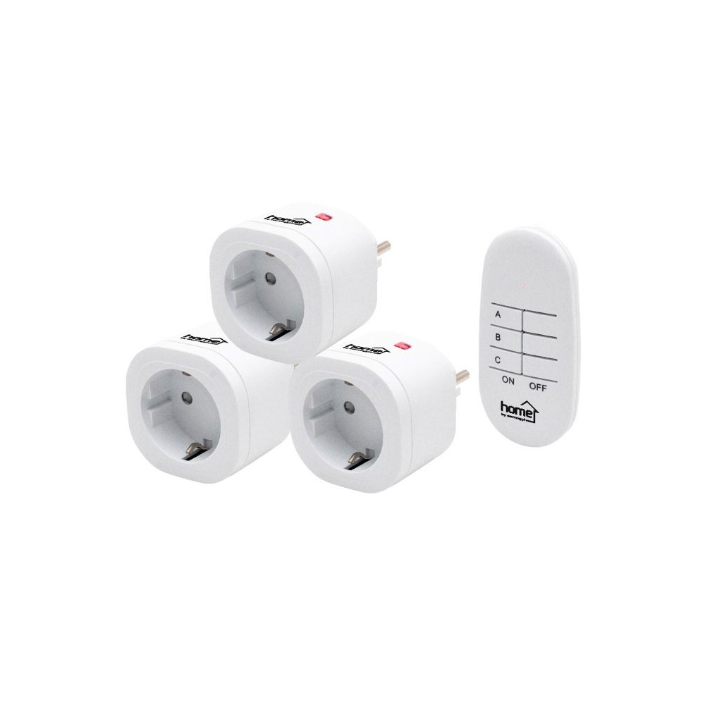 Strujna utič. sa dalj. upravljačem 1+3 3000W - UTH3013