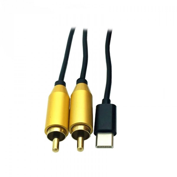 Kabl USB CM-2XRCA 0.8m - KABUSBC-2XRCA