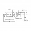Utikac sasijski 2pol 2.5A 250V  CN11J - UTM2MS