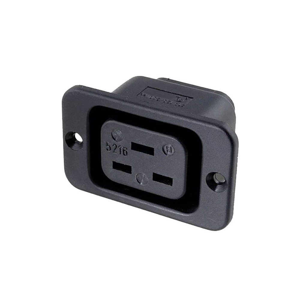 Napojni konektor C19 F ugradni 16A 250V - UTM3C19ZS
