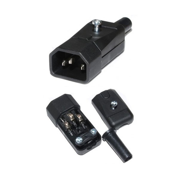Utikač kabl. C14 3pol.230V 10A,GST749 - UTM3MK-1