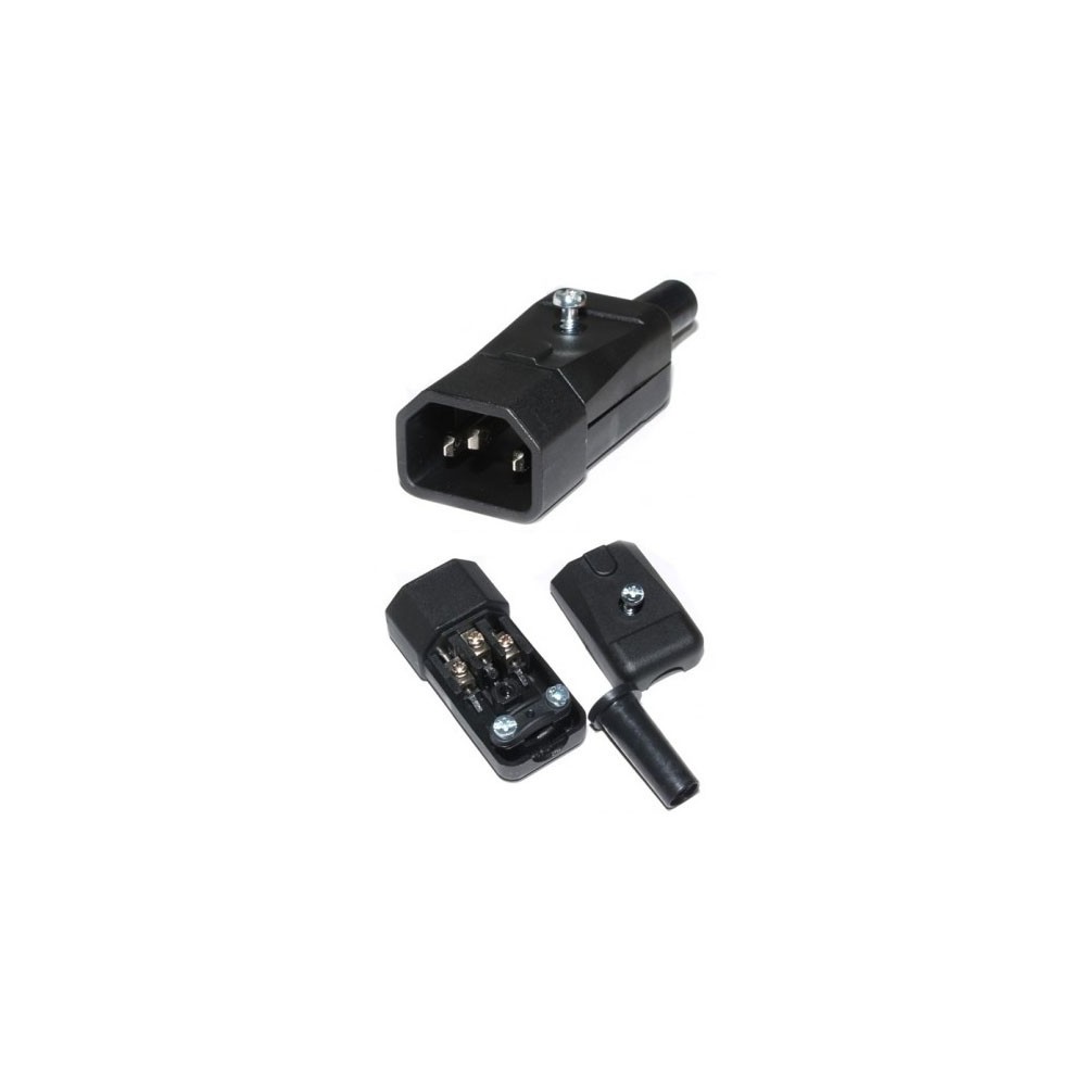 Utikač kabl. C14 3pol.230V 10A,GST749 - UTM3MK-1