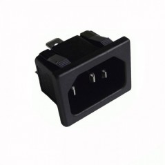Utikac sasijski, Snap-in,3pol 230V 6,3mm