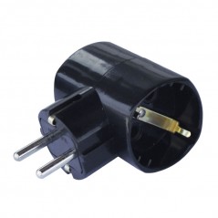 Lopov sa 2 prikljucnice 16A/250V,Crni