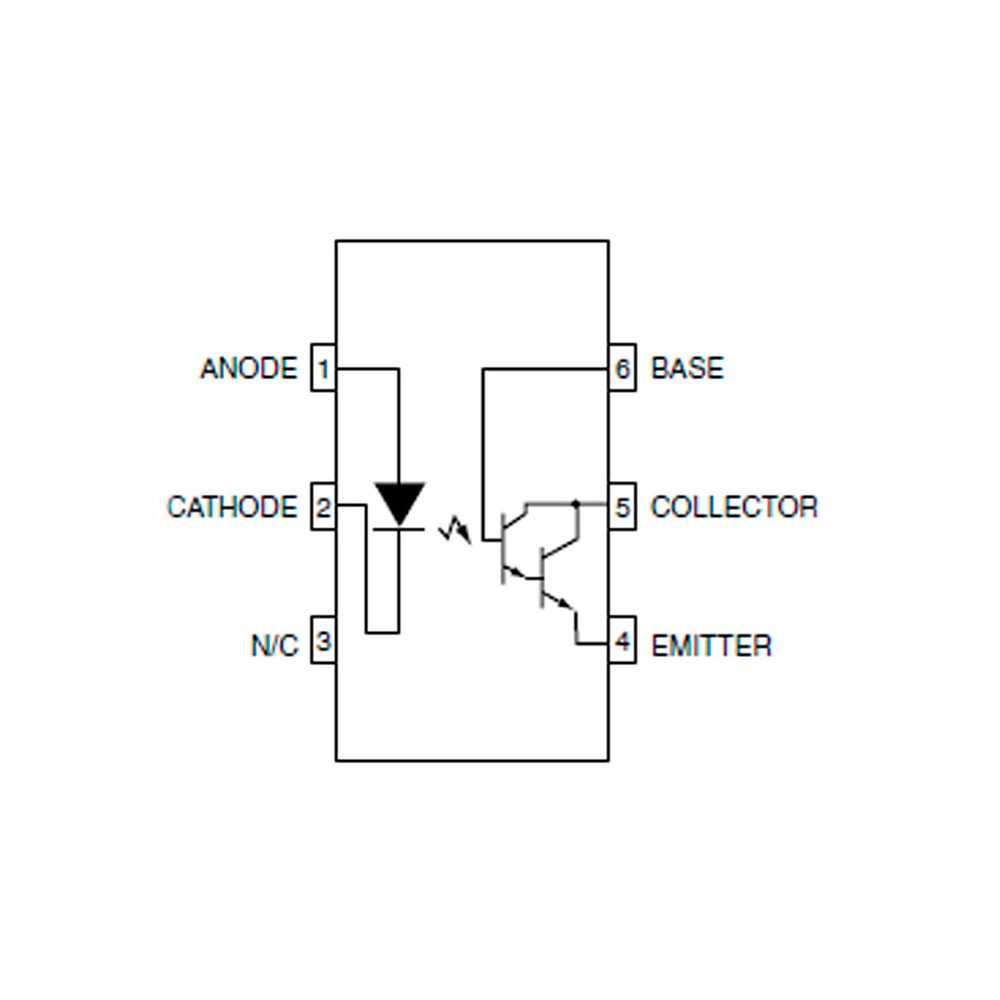 Opto 1 Izlaz Darlington; U izolacija: 5kV; Uce: 55V; DIP6 - OOKTIL113