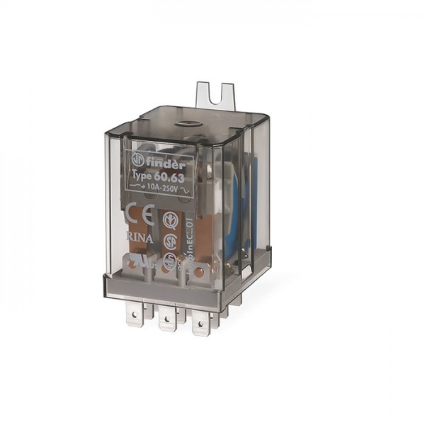 Rele Finder 3CO 10A 230V AC 60.63.8.230 - RELF6063-230AC
