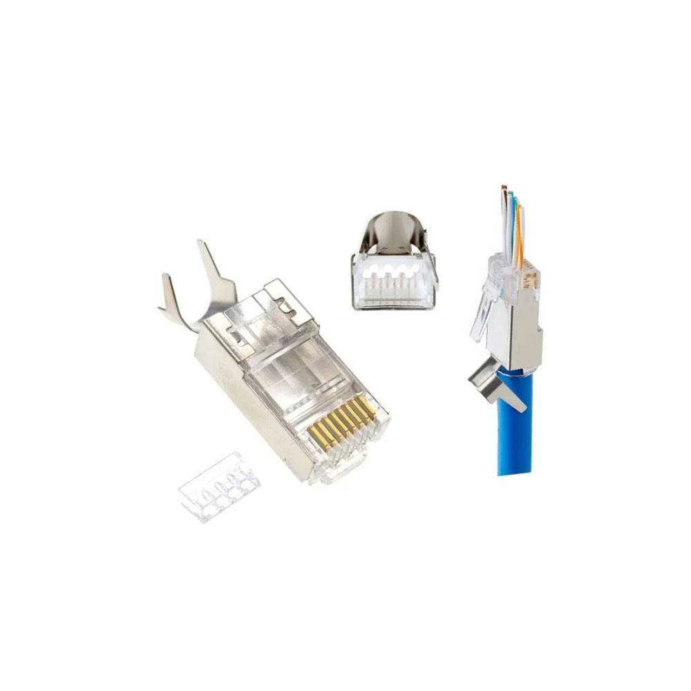 Utikač RJ45 8P CAT7 prolazni  FTP, SFTP, 50 kom. - UTT8P8-PR7