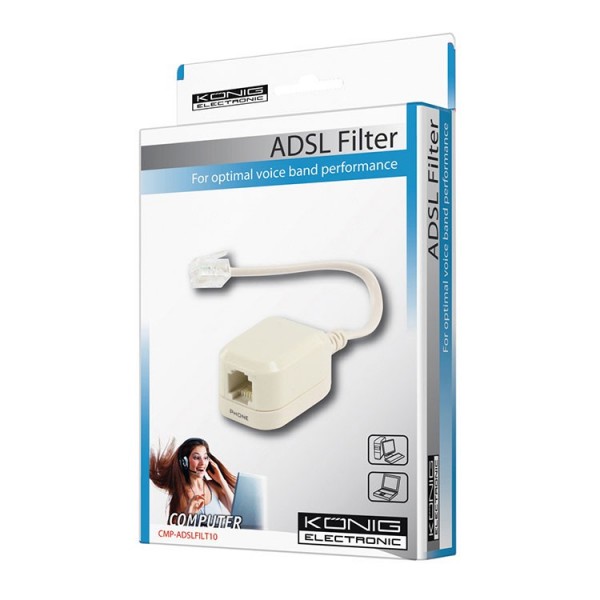 Mikro filter za ADSL sa kablom 1M/1Z - UTTMF-1
